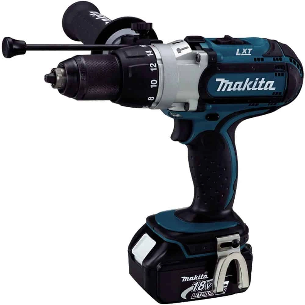 Makita DHP451RTJ 18V Lithium-Ion Cordless Hammer Driver Drill 13mm with 2x (5Ah) Battery and Charger in Makpac