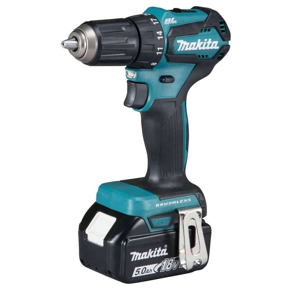 Makita DDF483RTJ 18V Lithium-Ion Cordless Driver Drill 13mm with 2x (5Ah) Battery and Charger in Makpac