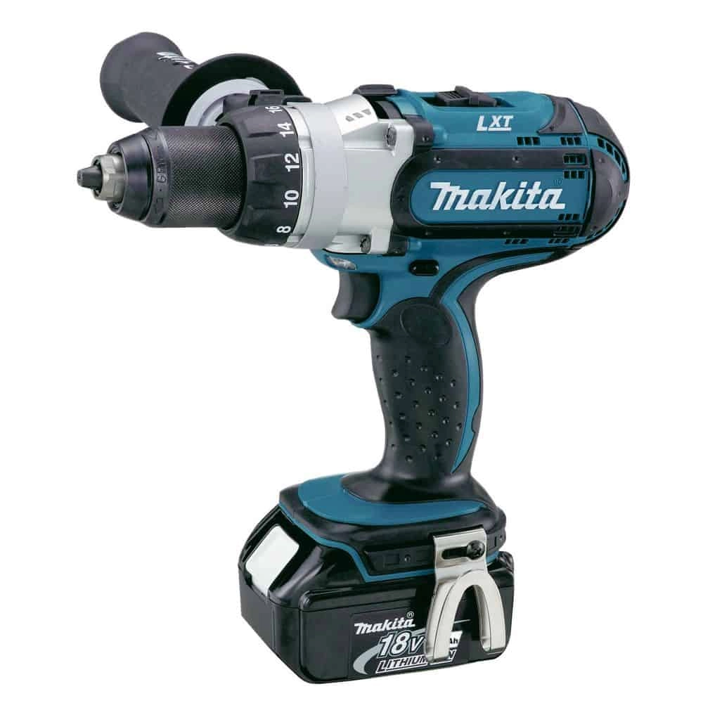 Makita Drill Drivers DDF451RTJ 1 Makita DDF451RTJ 18V Lithium-Ion Cordless Driver Drill 13mm with 2x (5Ah) Battery and Charger in Makpac