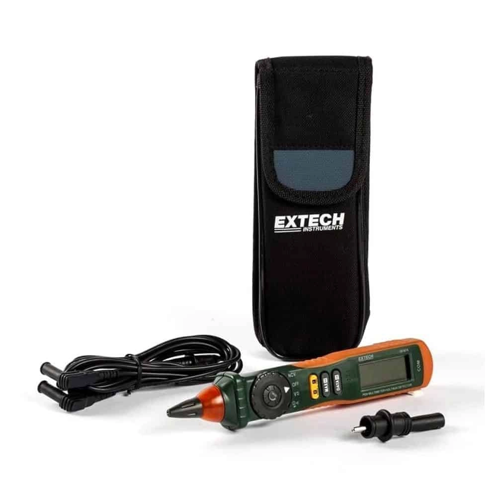 Extech 381676A Pen Type Digital Multimeter, 200mA, CAT III 600V, Non-Contact Voltage Detection