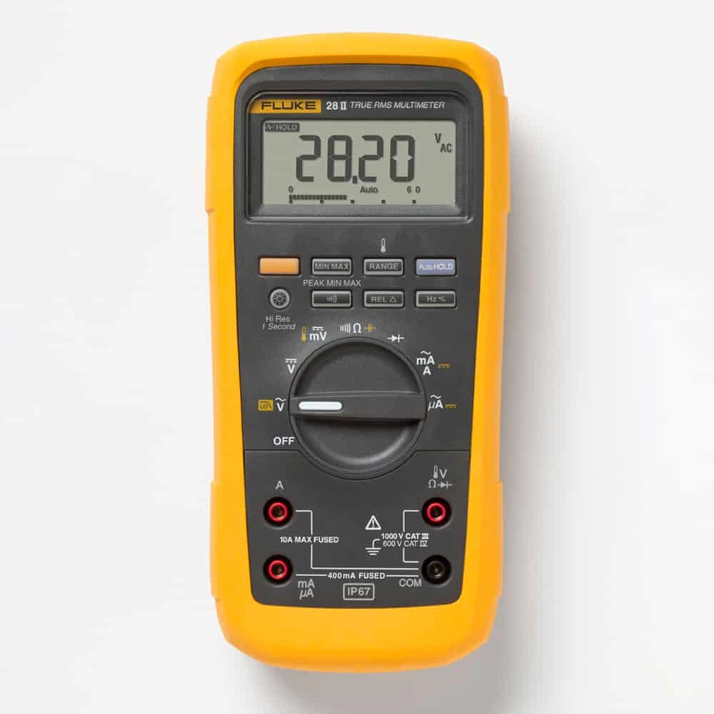 Fluke 28II/EUR Industrial Multimeter, CAT IV 600V, 10A