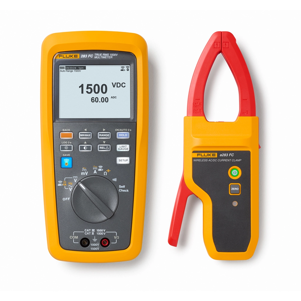Fluke 283 FC/PV Solar Digital Multimeter and Wireless Current Clamp