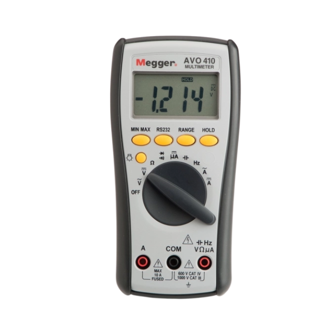 Megger 1001-613 AVO 410 True RMS Digital Multimeter, 1000V, CAT IV 600V