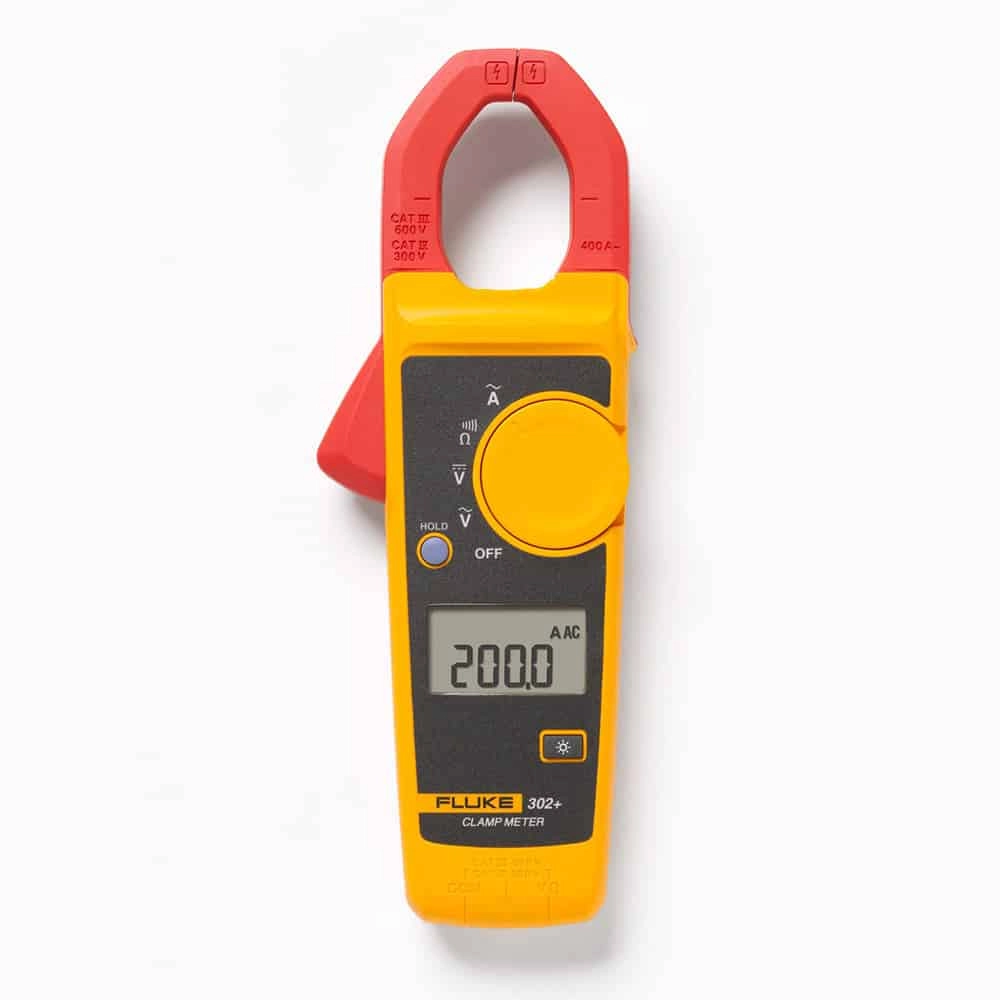 Fluke 302+ AC Clamp Meter, 400A, 30mm Jaw, CAT III 600V
