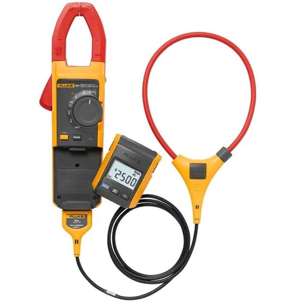 Fluke 381 Remote Display True RMS Clamp Meter With iFlex, 999.9A, 34mm Jaw, CAT IV 600V