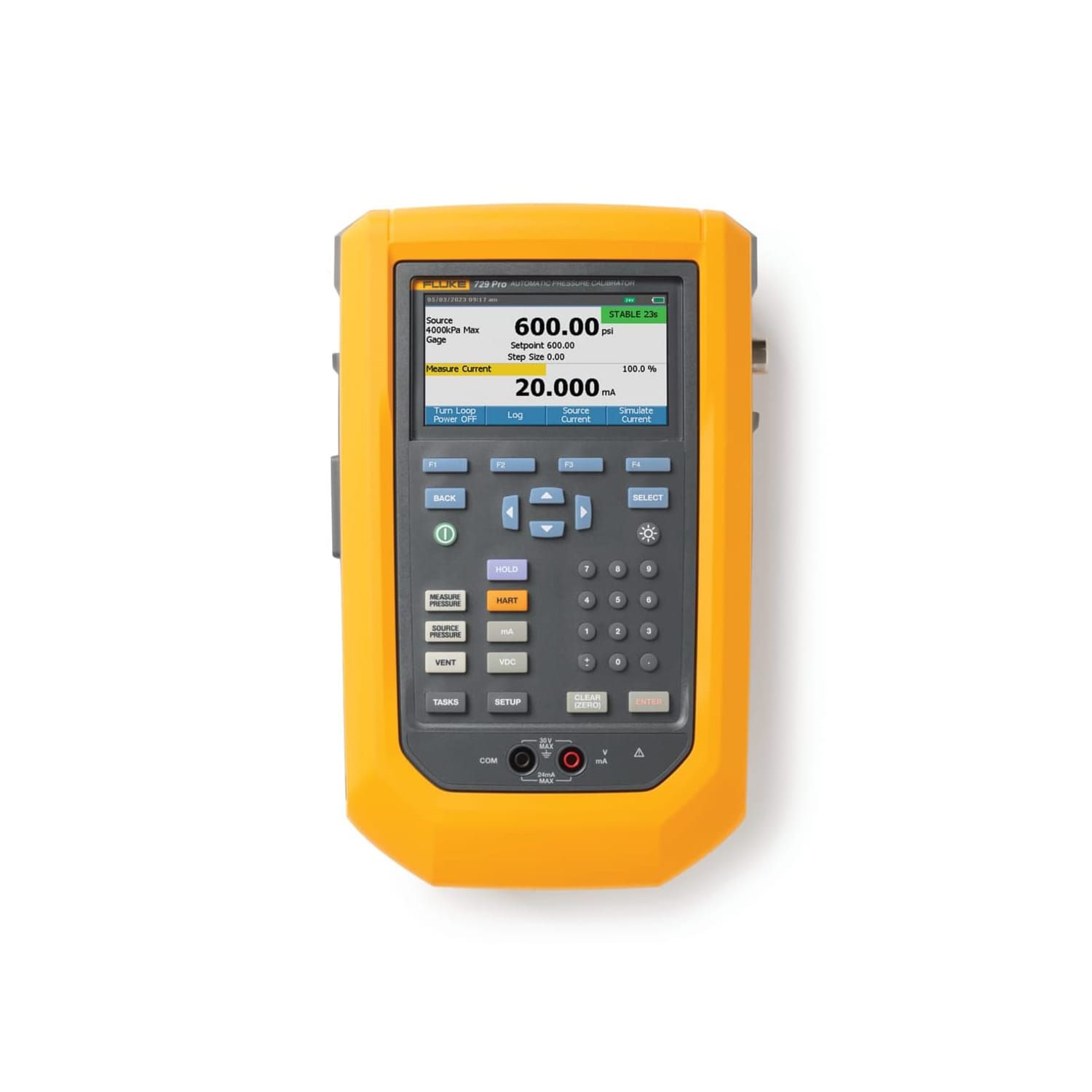 Fluke 729Pro 4M Fluke 729 Pro Automatic Pressure Calibrator, 600 PSI, 4 Mpa