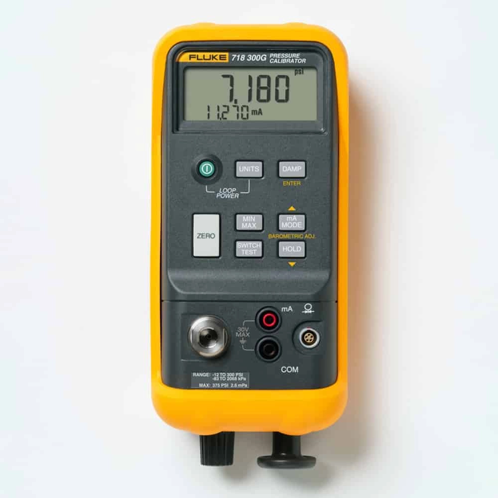 Fluke 718 1G Pressure Calibrator, -1 To 1 PSI, -68.9 to 68.9 mBar