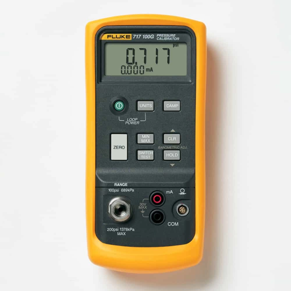 Fluke 717 1000G Pressure Calibrator, 0 To 1000 PSI, 0 to 69 Bar