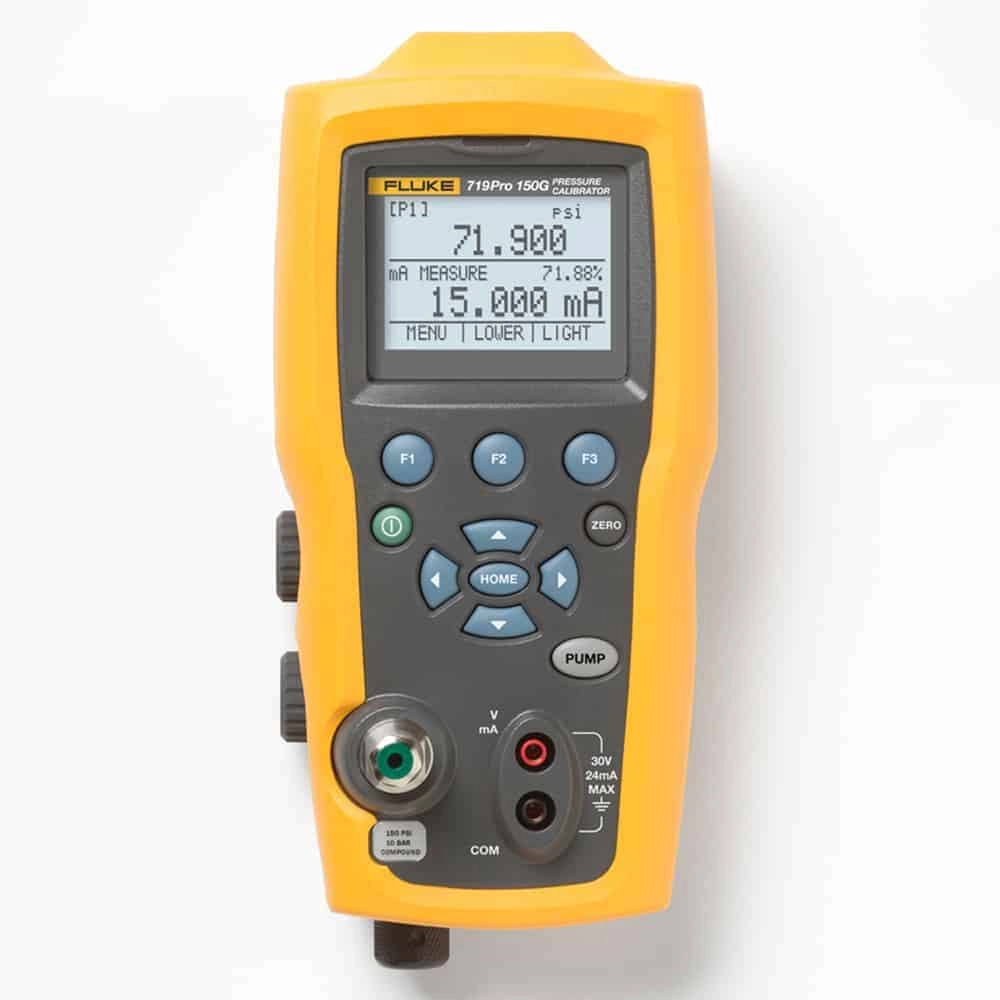 Fluke 719PRO 150G Electric Pressure Calibrator, -12 to 150 PSI, -0.8 to 10 Bar