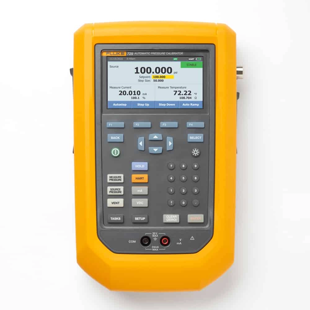 Fluke 729 150G FC Pressure Calibrator, 150 PSI, 10 Bar With Fluke Connect