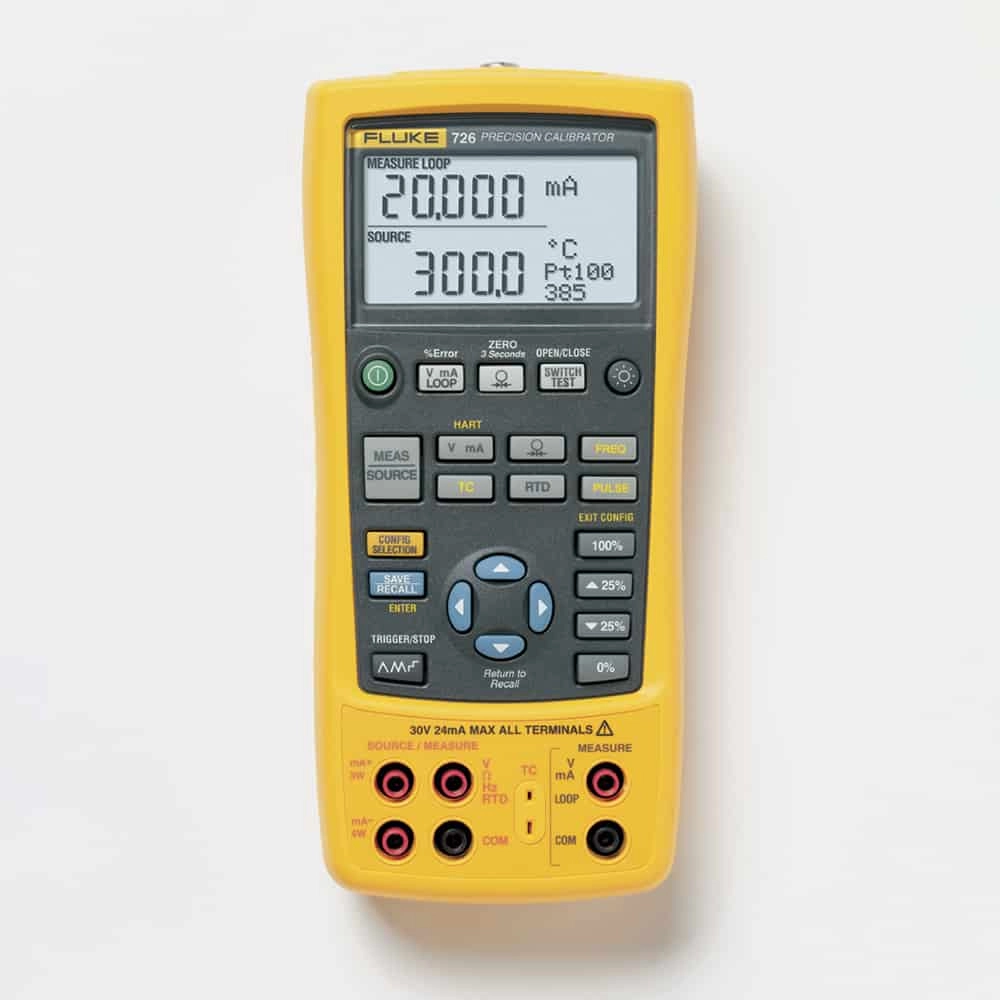 Fluke 726 Precision Multifunction Process Calibrator (APAC & EMEA), -10mV to 30V, 24mA