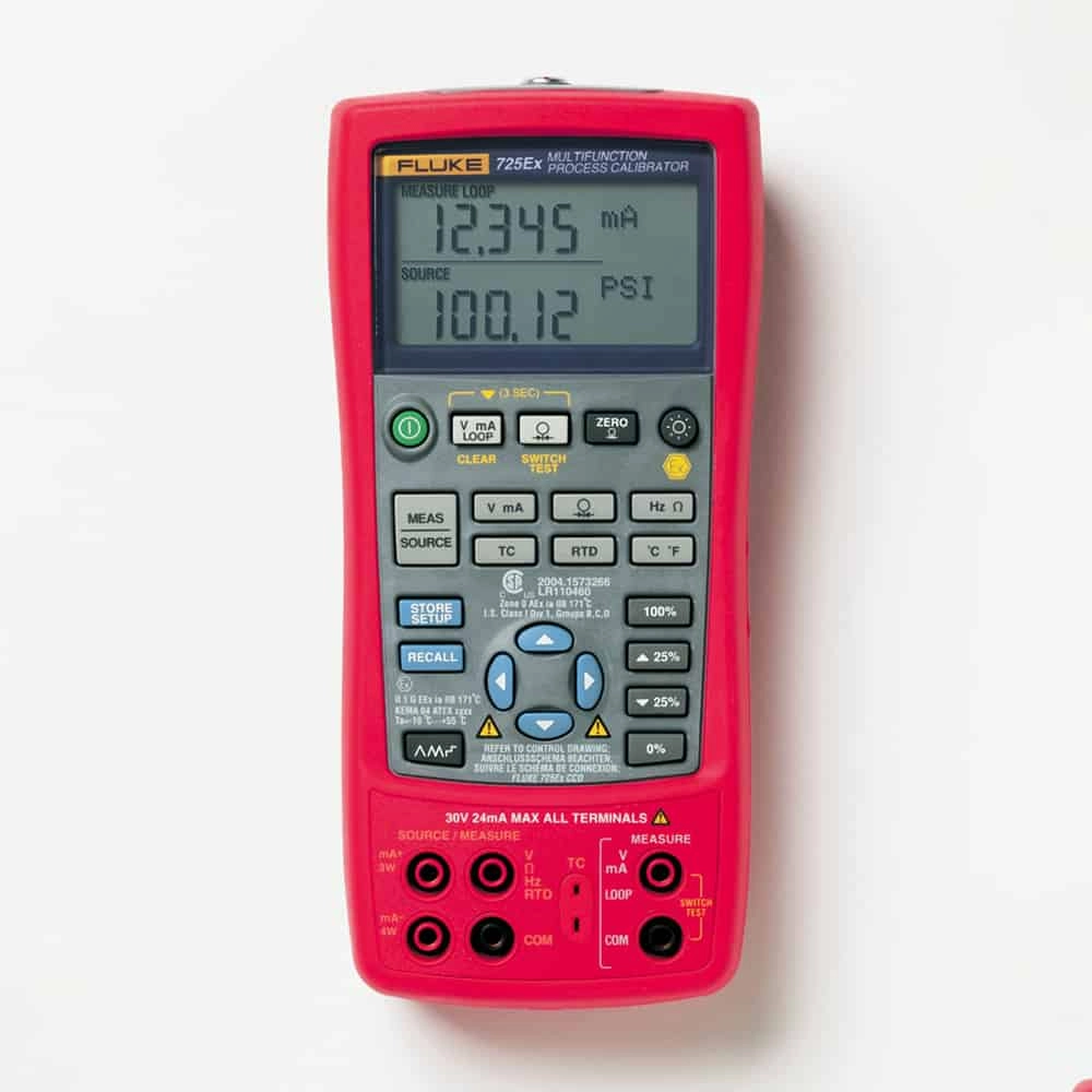  Fluke 725Ex Intrinsically Safe Multifunction Process Calibrator, 30V, 24mA