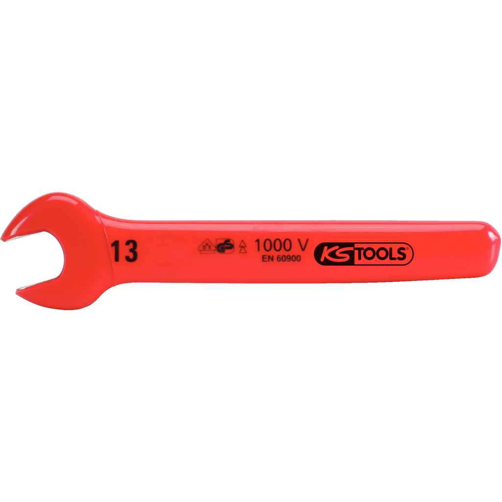 KS Tools  117.1507 Open-end wrench with protective insulation, 7mm