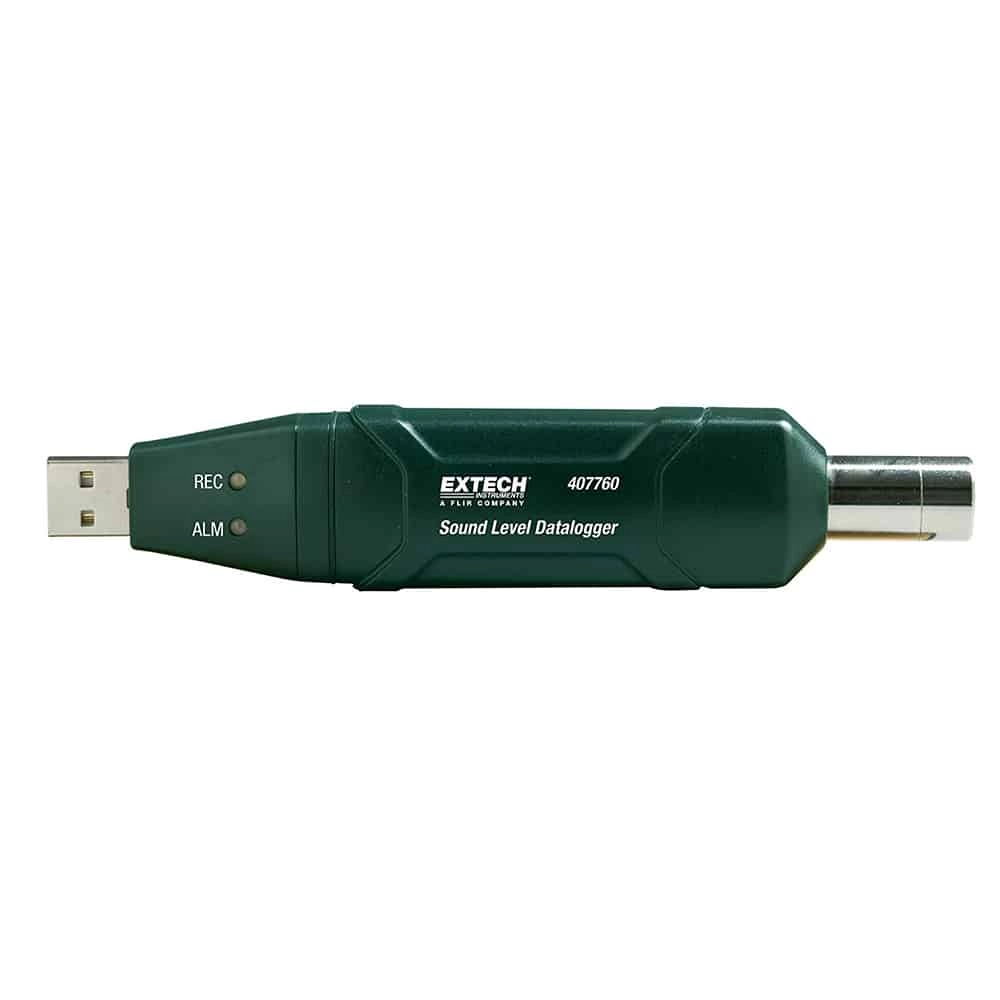 Extech 407760 USB Sound Level Datalogger, 30 To 130 dB