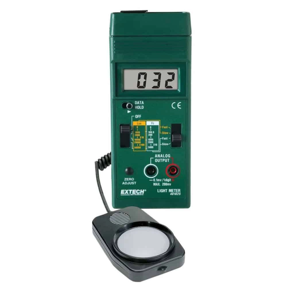 Extech 401025 Light Meter, 50,000 Lux