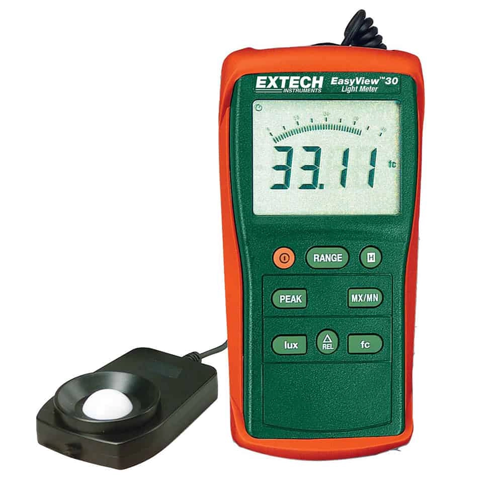 Extech EA30 High Intensity Light Meter, 400,000 Lux