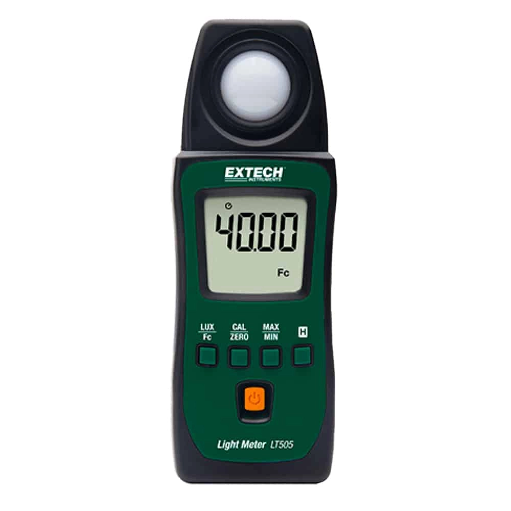 Extech LT505 Auto Ranging Pocket Light Meter, 400,000 Lux