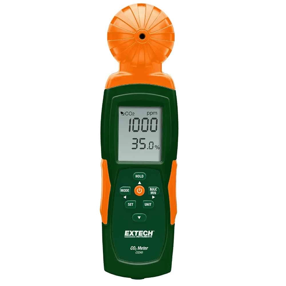 Extech CO240 Indoor Air Quality For Carbon Dioxide (CO2), 9999 PPM