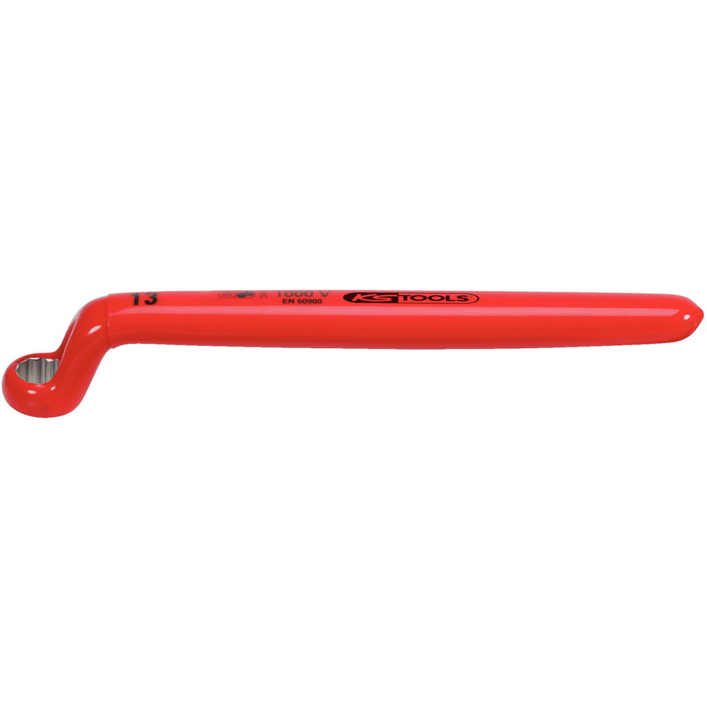 KS Tools  117.2273  Ring spanner with protective insulation, offset , 1/2”