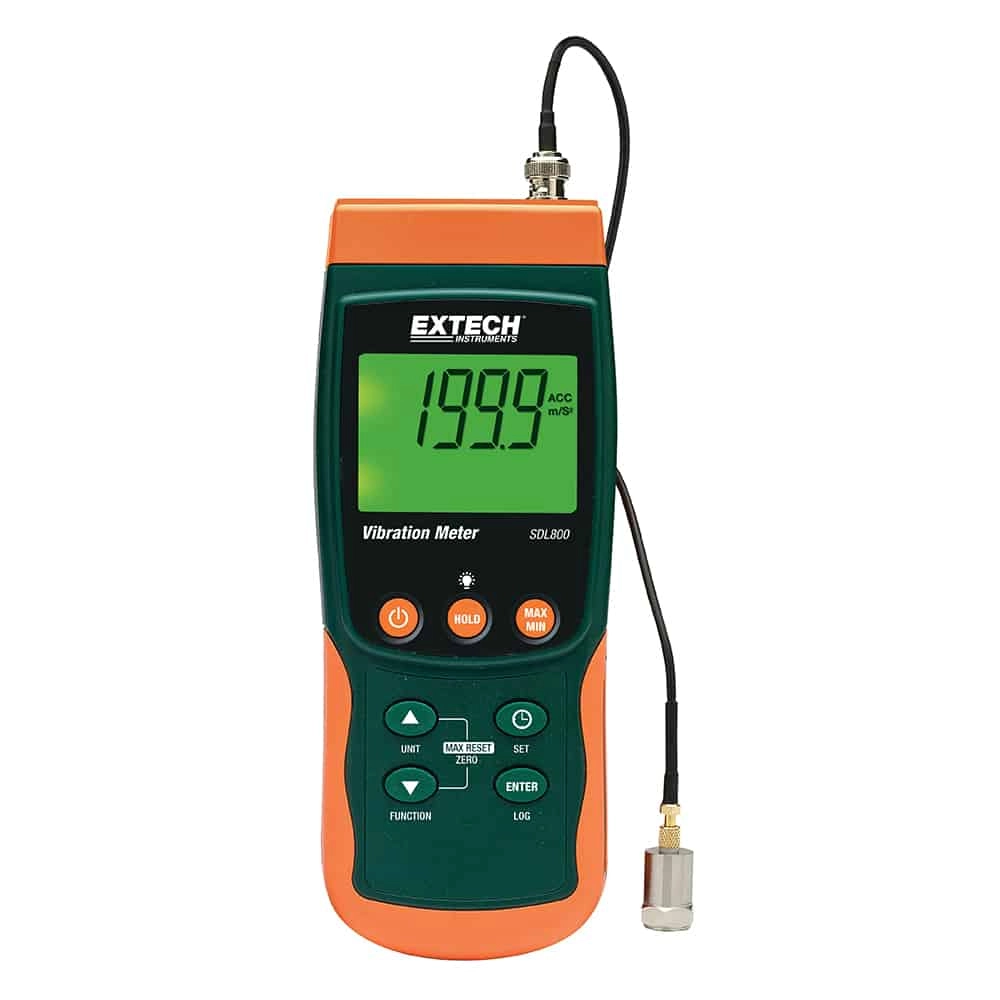Extech SDL800 Vibration Meter and Datalogger With SD Card, 10 to 1000Hz