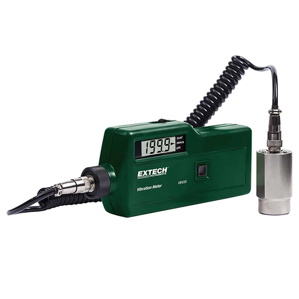 Extech VB450 Vibration Meter, 0.1 to 199.9 m/s2, 10 to 1500Hz