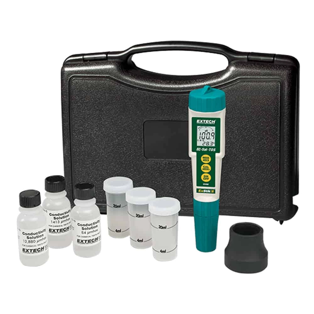 Extech EC410 Waterproof Exstik Kit, Conductivity, TDS, Salinity