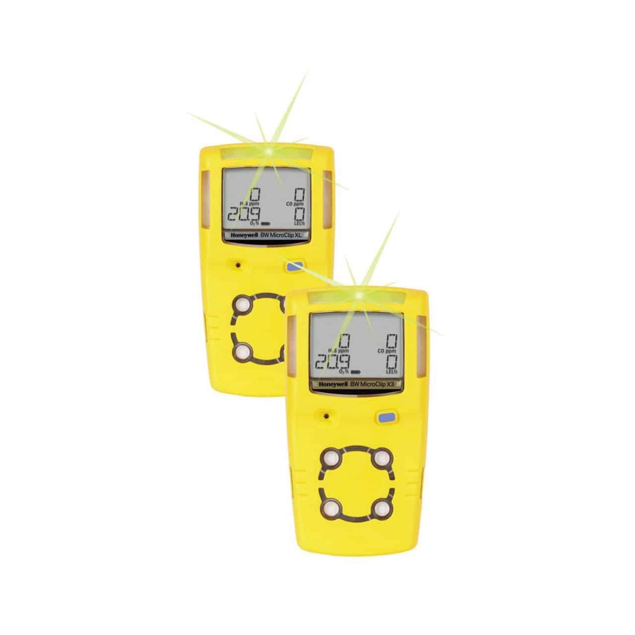Honeywell MCX3-XWHM-B-VM BW MicroClip X3 Handheld Multi-Gas Detector (CO, H2S, LEL, O2) Extended Reliability