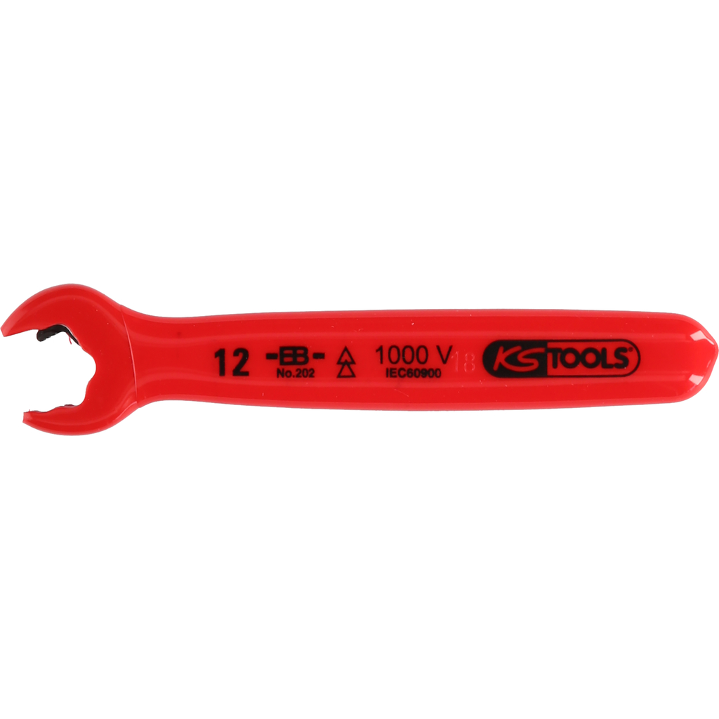 KS Tools 117.2262  Ratchet open-ended spanner with protective insulation, 10 mm