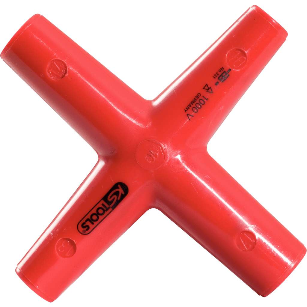 KS Tools 117.1701 Wheel brace with protective insulation, 10x11x12x13mm