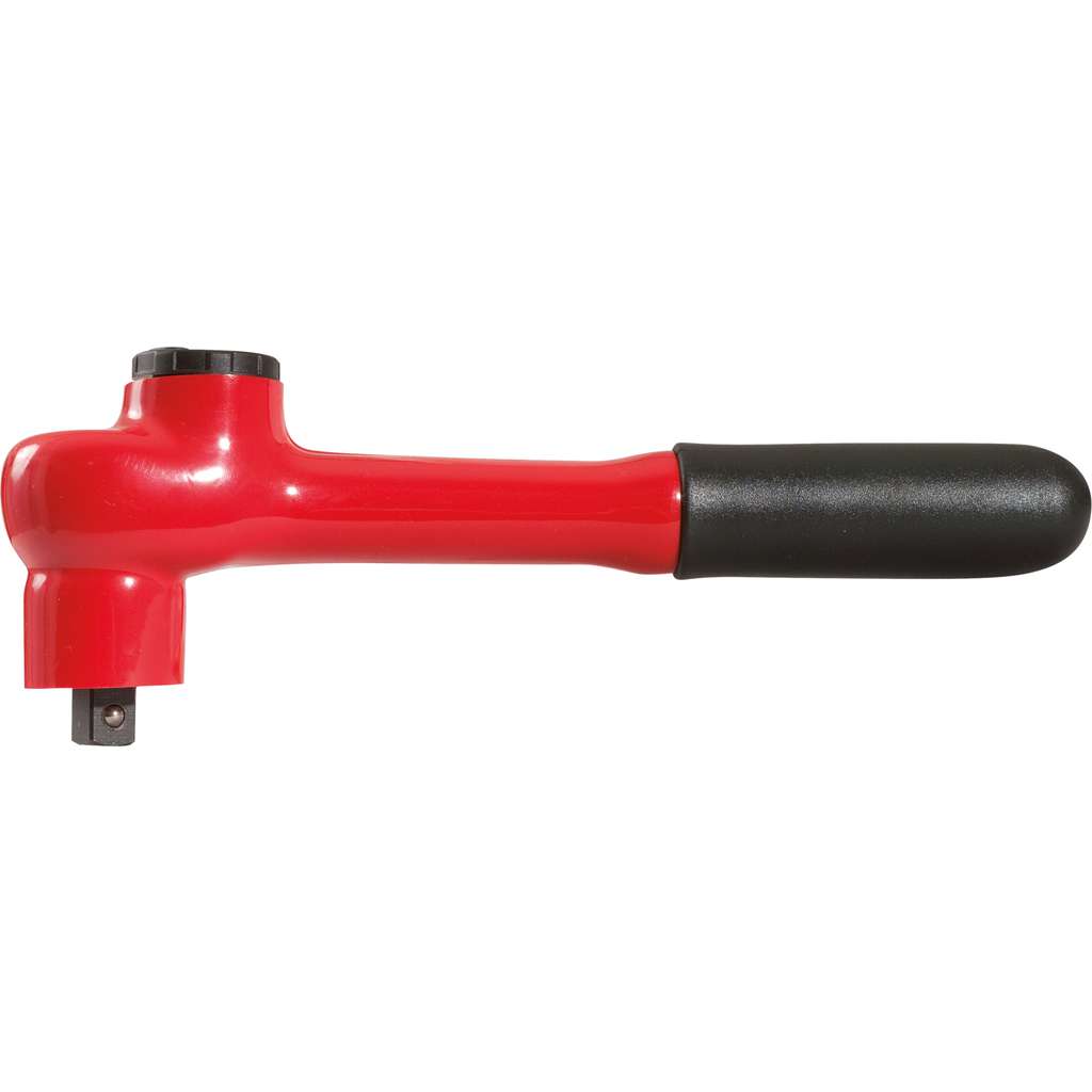 KS Tools  117.1401 1/4" head-reversible ratchet with protective insulation, 32 tooth
