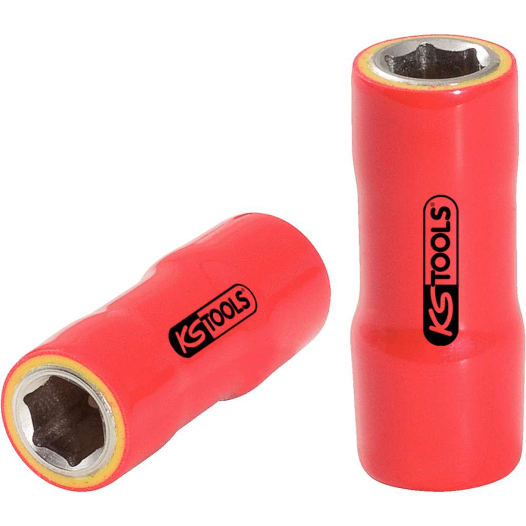 KS Tools 117.1404 1/4" socket with protective insulation, 4mm