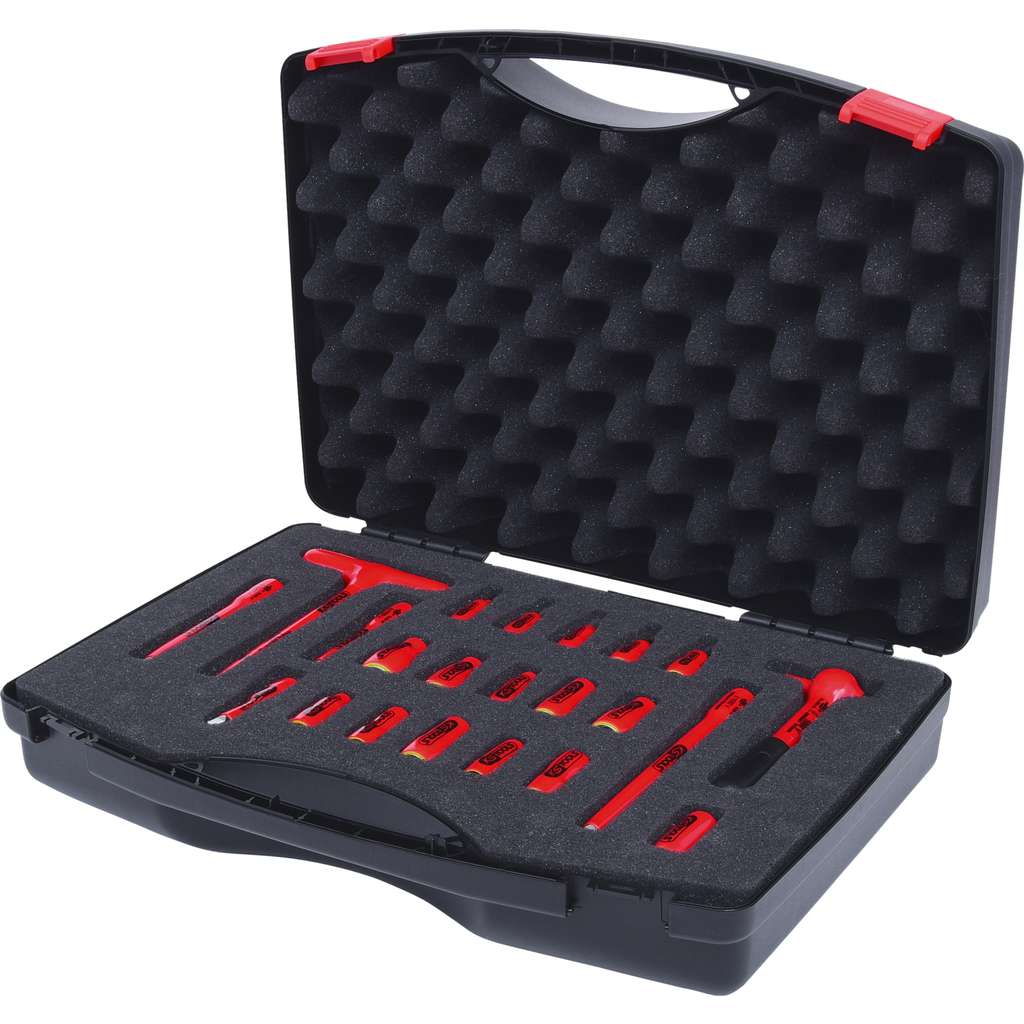 KS Tools 117.1877 1/4" Insulated socket wrench set, 22 pcs