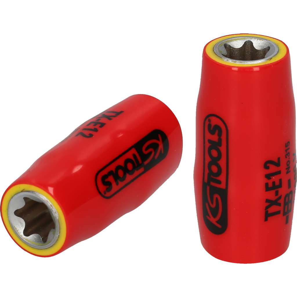 KS Tools 117.2376 3/8" Torx E-socket with protective insulation, E4