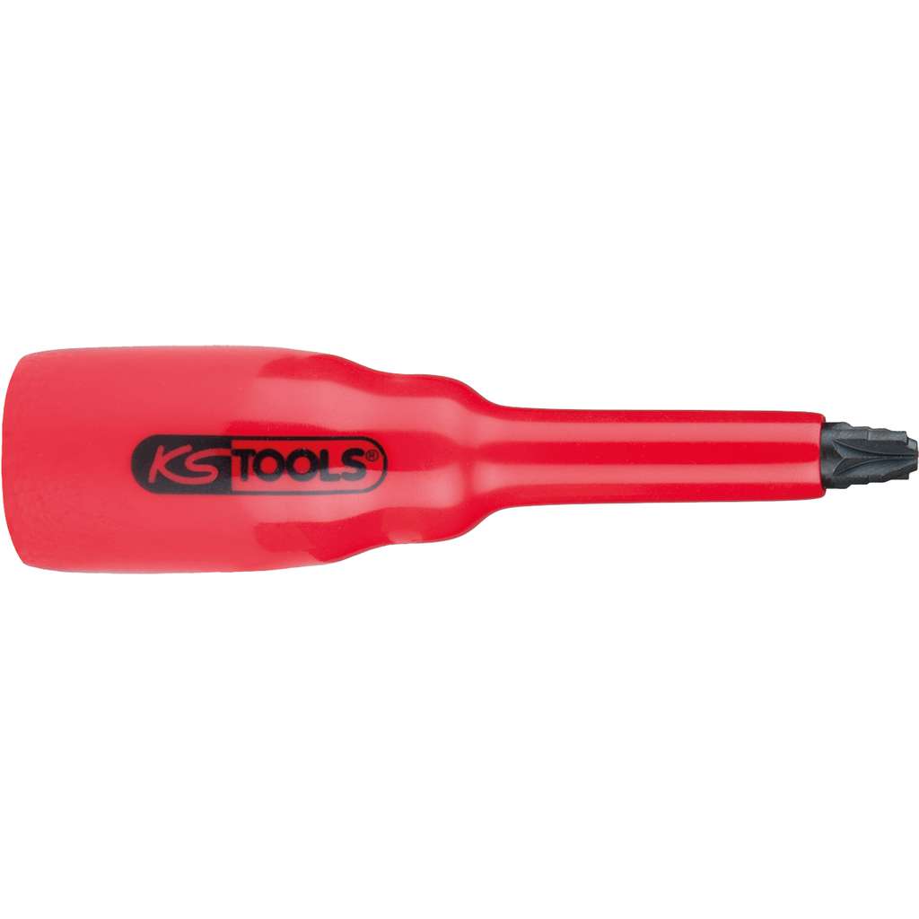KS Tools 117.1739 3/8" bit socket with protective insulation for PZ screws, PZ1