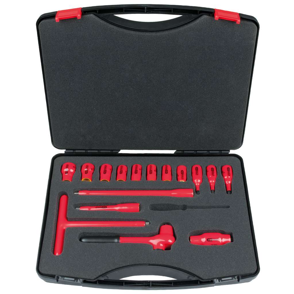 KS tools 117.1882 3/8" Insulated socket wrench set, 16 pcs