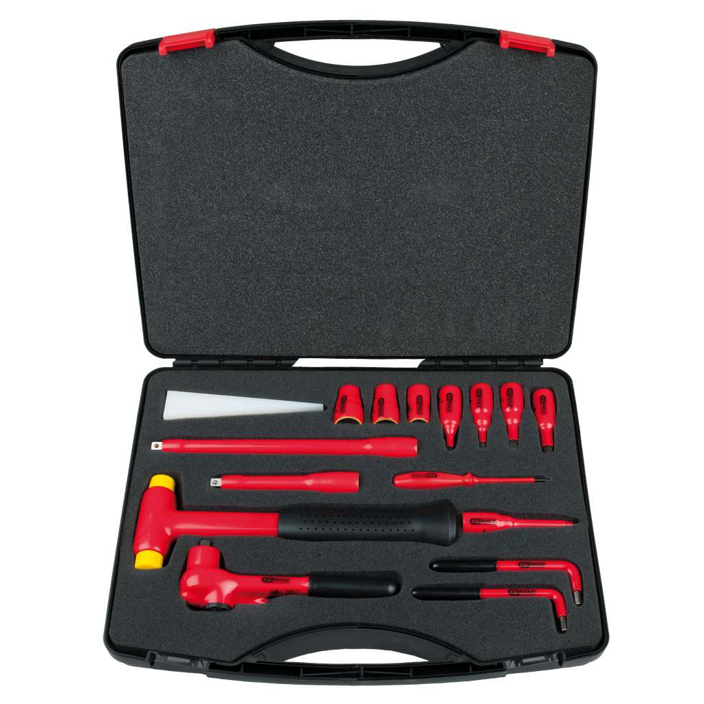 KS Tools 117.1885 3/8" Insulated socket wrench set, 16 pcs
