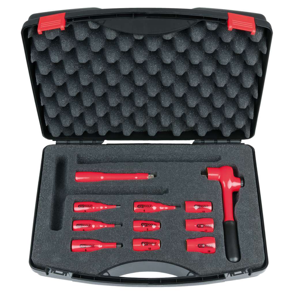 KS Tools 117.1889 3/8" Insulated socket wrench set, 11 pcs