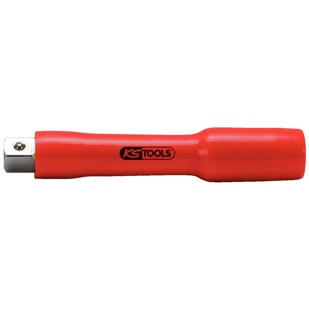 KS Tools 117.1202 1/2" extension with protective insulation and screw adjustment, 125mm