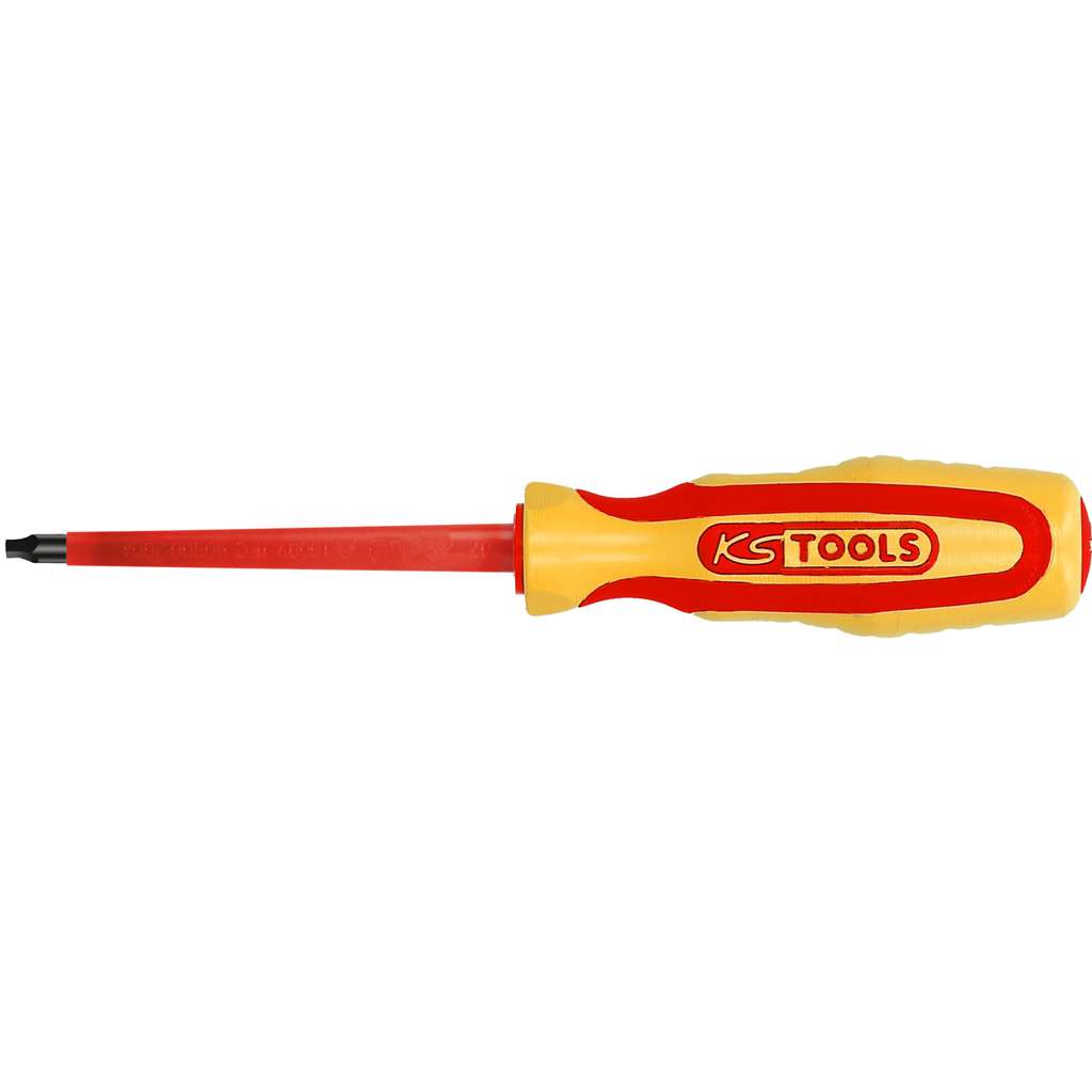 KS Tools 117.0591 ERGOTORQUE VDE inner square drive screwdriver #1, 160mm
