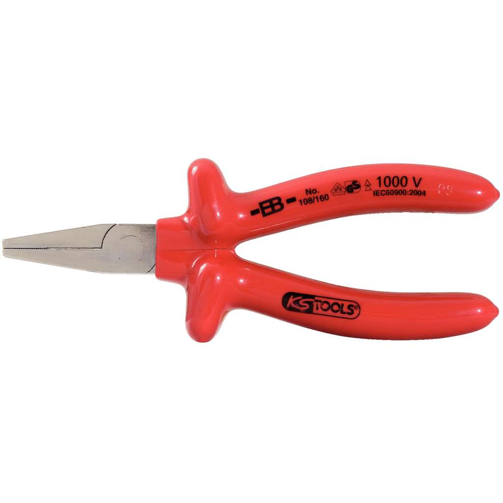 KS Tools 117.1298 1000V flat pliers, 160mm