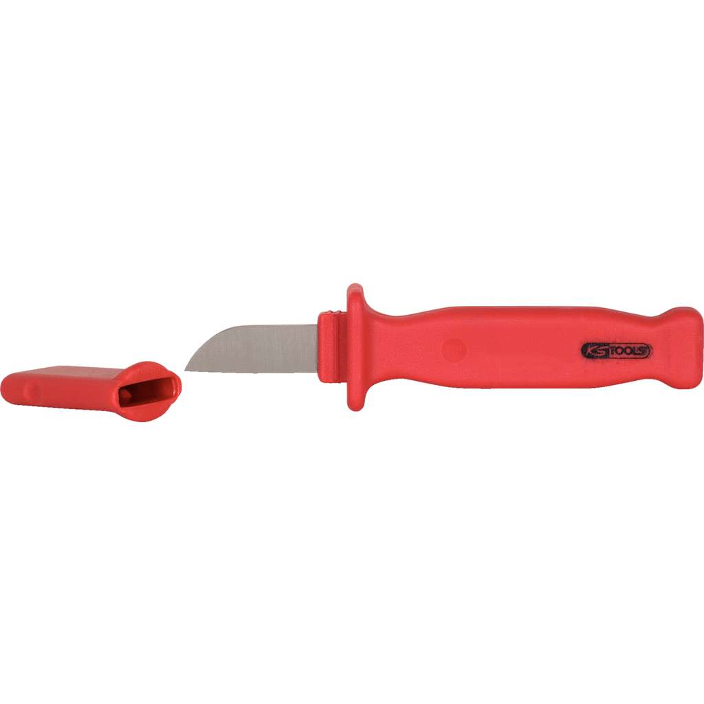 KS Tools 117.1295 Cable knife with protective insulation, 210mm