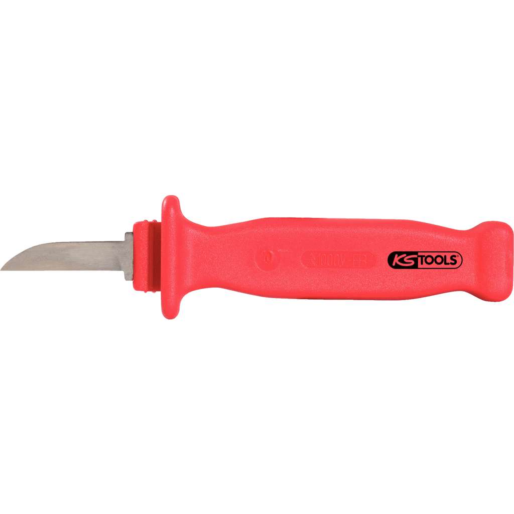 KS Tools  117.1396 Cable-stripping knife with protective insulation, 200mm