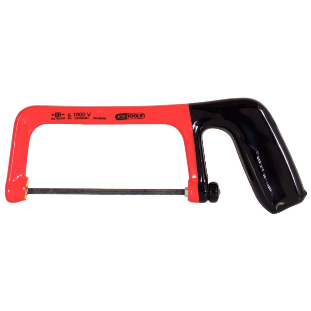 KS Tools 117.1265 Metal frame saw with protective insulation, 265mm