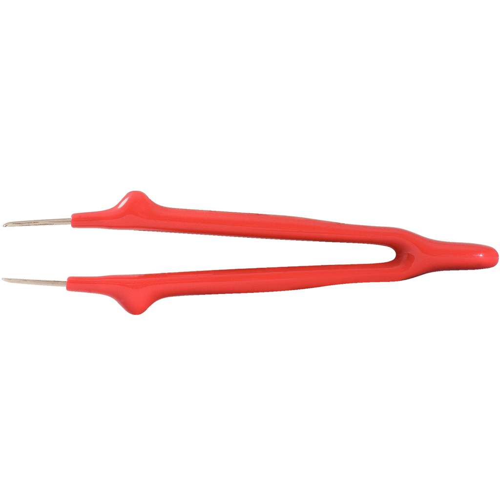 KS Tools  117.1626 Tweezers with protective insulation, tip, 11mm