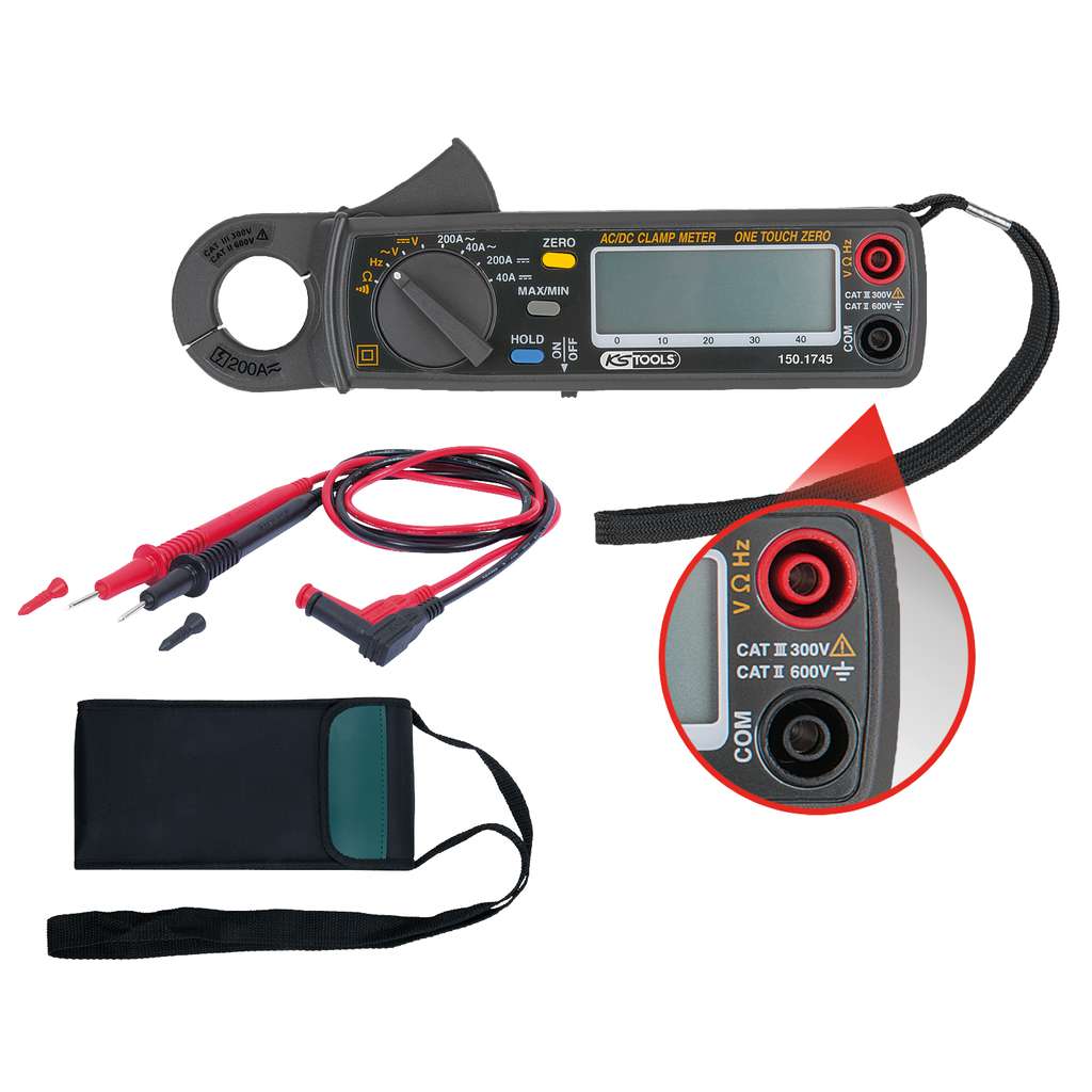 KS Tools 150.1745 Digital amp pliers 200 A 