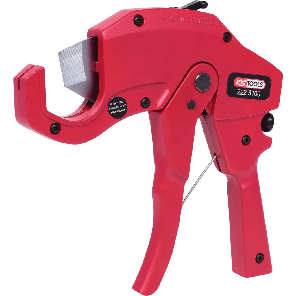 KS Tools  222.3100 Plastic pipe cutting gun, 6-42mm, 210mm