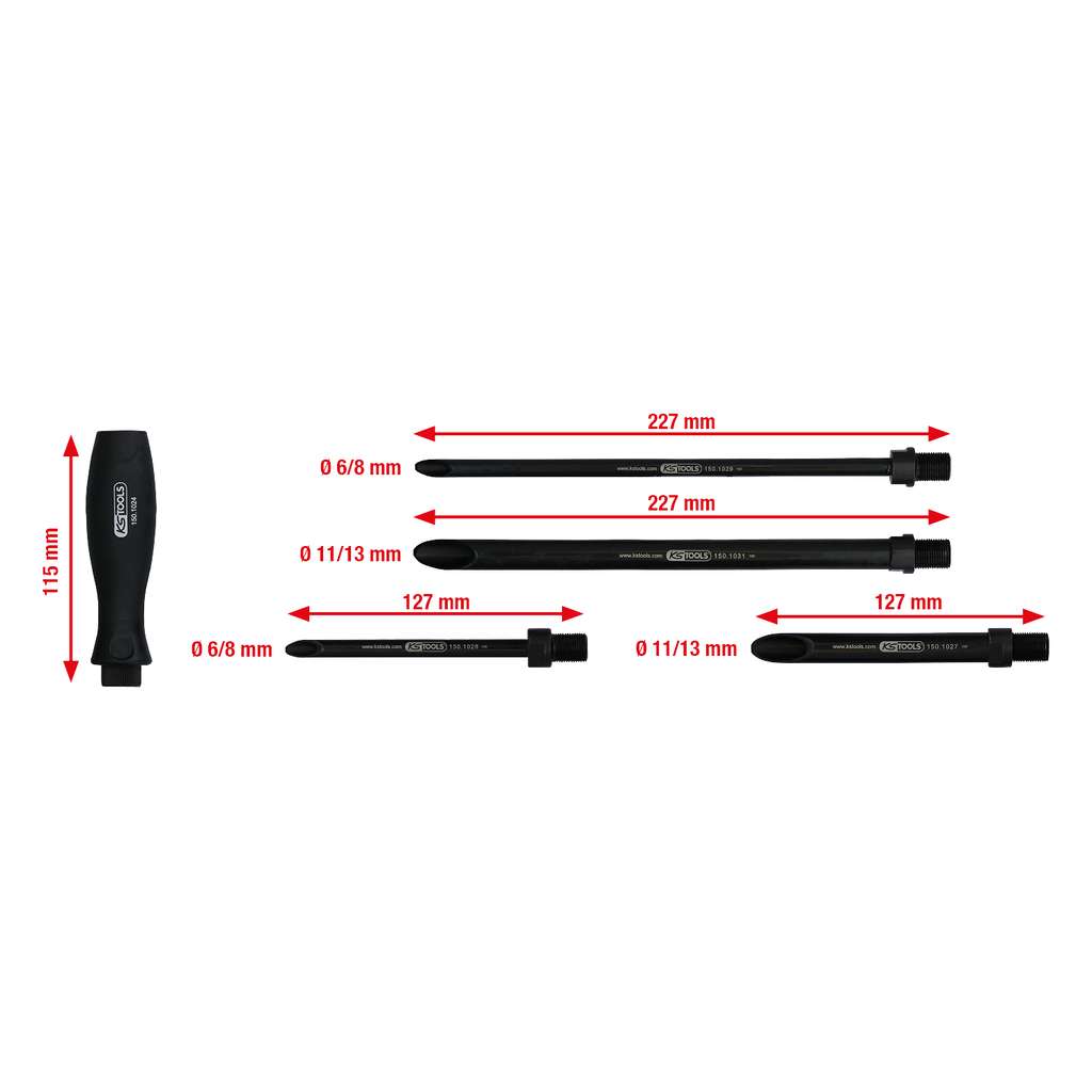 KS Tools  150.1025 Cable routing aid set, 5 pcs