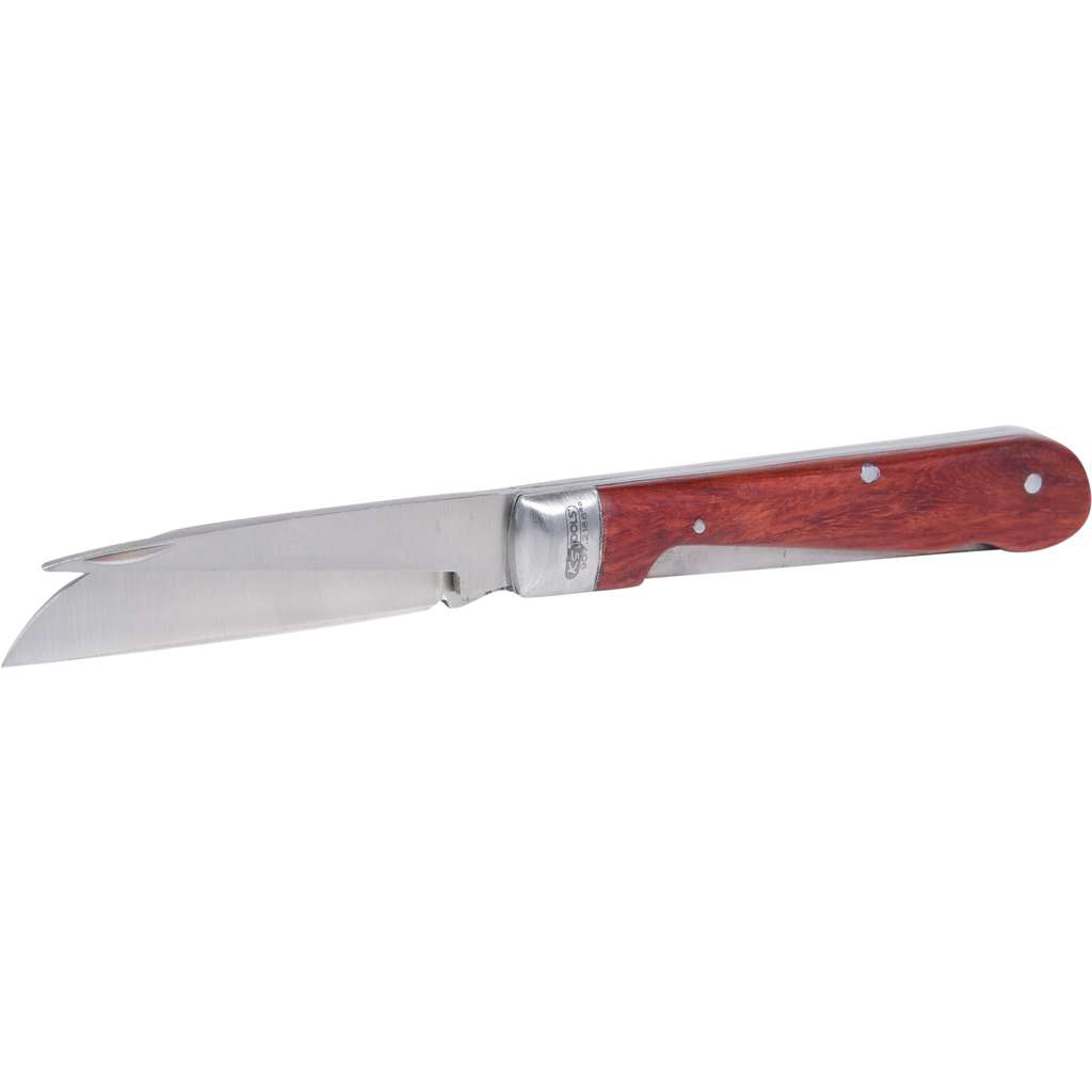 KS Tools 907.2188 Pen knife, straight+narrow pointed blade