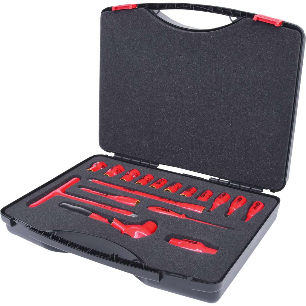 KS Tools  117.1850 Insulated socket wrench set, 16 pcs, 3/8"
