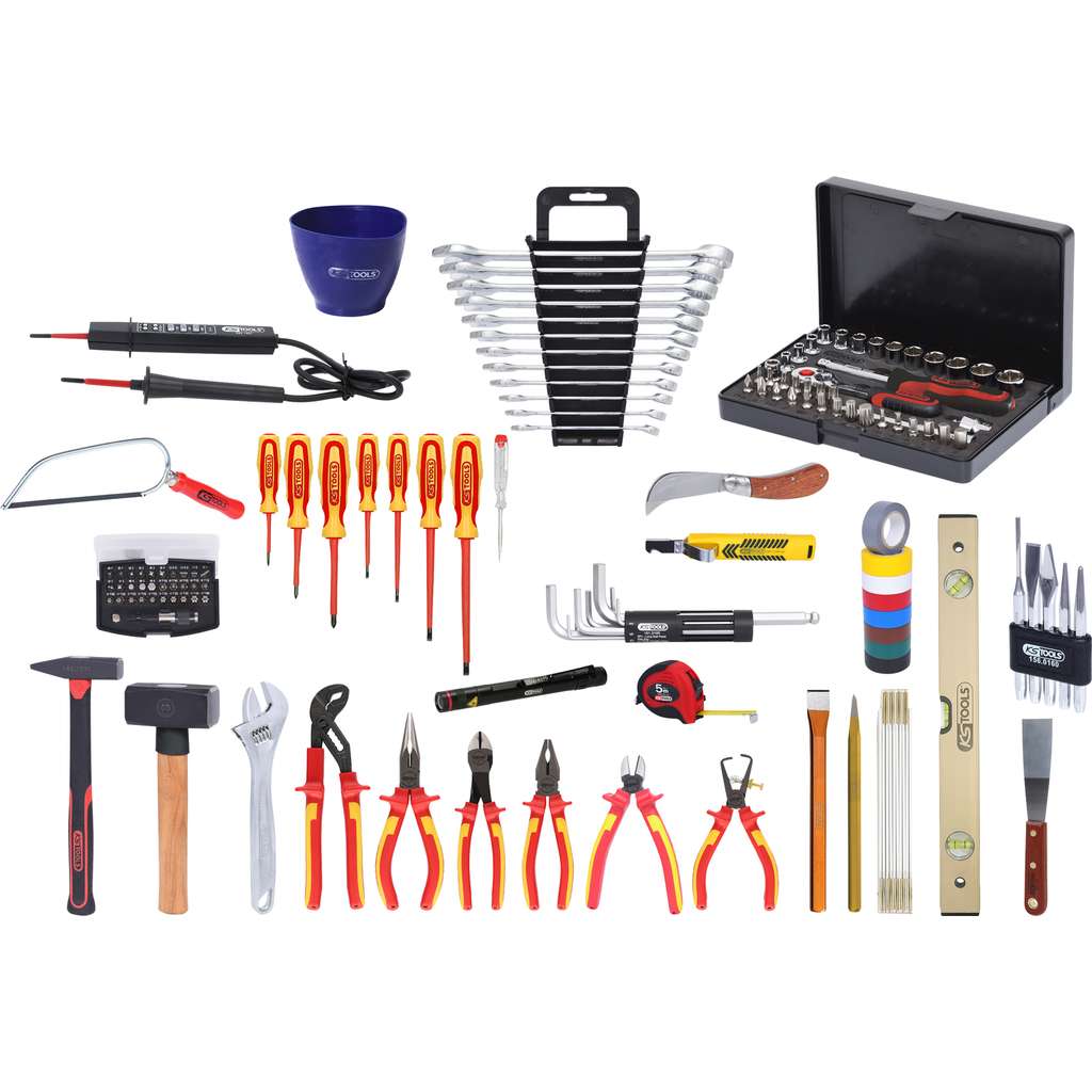 KS Tools  117.0190 Electricians premium tool kit, 132 pcs